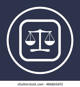  Scales  icon,vector. Flat design.