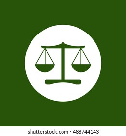  Scales  icon,vector. Flat design.