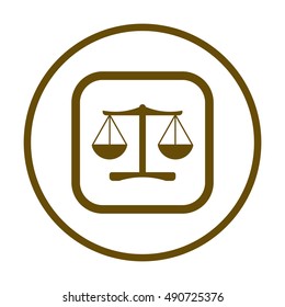  Scales  icon,vector. Flat design.