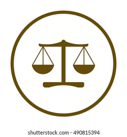  Scales  icon,vector. Flat design.