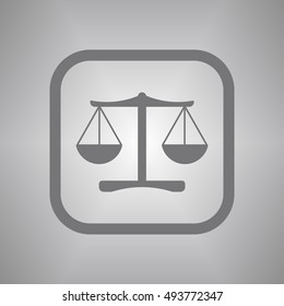  Scales  icon,vector. Flat design.