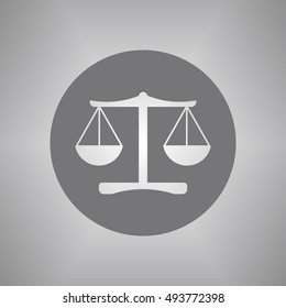  Scales  icon,vector. Flat design.