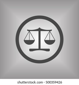  Scales  icon,vector. Flat design.