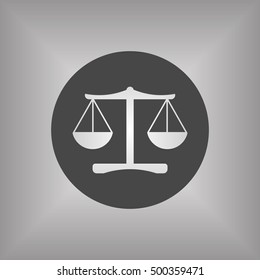  Scales  icon,vector. Flat design.
