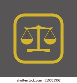  Scales  icon,vector. Flat design.