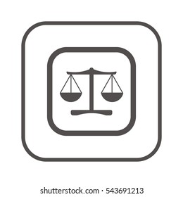  Scales  icon,vector. Flat design.