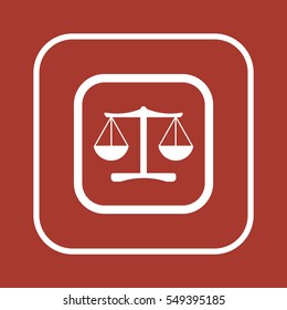  Scales  icon,vector. Flat design.