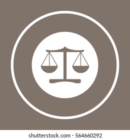  Scales  icon,vector. Flat design.