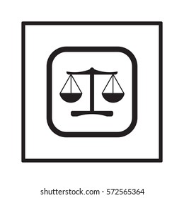 Scales  icon,vector. Flat design.