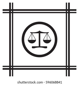  Scales  icon,vector. Flat design.