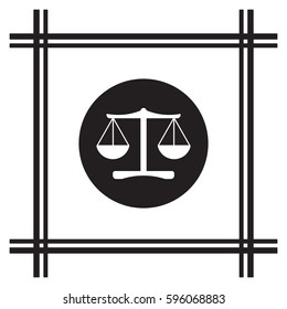  Scales  icon,vector. Flat design.