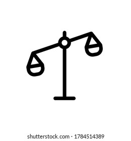 Scales icon,vector illustration. Flat design style. vector scales icon illustration isolated on White background, scales icon Eps10. scales icons graphic design vector symbols.