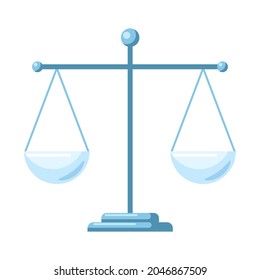 Skalen einzeln auf weißem Hintergrund. Beurteilung des Elements im flachen Stil. Vektorgrafik-Design.