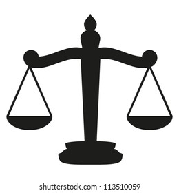 Justice Scale Vector Illustration Stock Illustration - Download