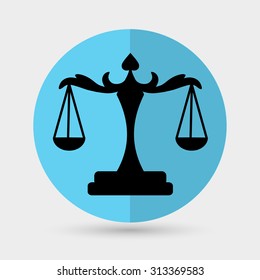 Concept Empowerment Woman Goes Scales Justice Stock Vector (Royalty ...