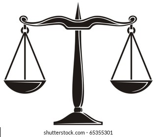 Justice Scale Vector Illustration Stock Illustration - Download