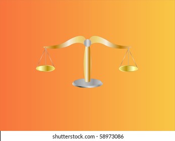 scales of justice ( background on separate layer )