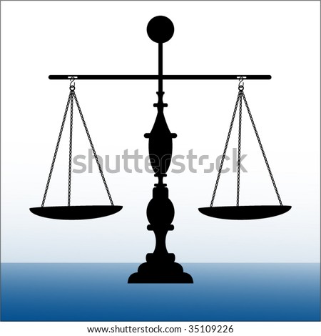 Scales of Justice balanced