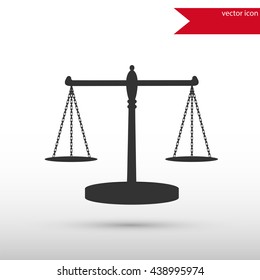 Scales of Justice. Black icon vector and jpg. Flat style object. Art picture drawing. Eps 10. Elements for your design. Web icons. 