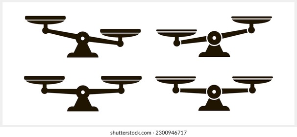 Scales of justice clipart Court of law and ethics symbol Weight icon Vector stock illustration EPS 10
