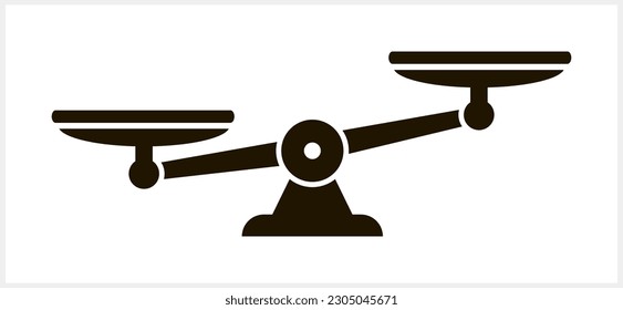 Escala de justicia clipart Corte de derecho y símbolo de ética Peso icono Vector ilustración de stock EPS 10