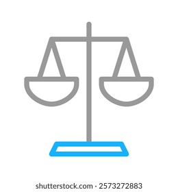 Scales of justice icon. Concept of law, justice, and balance.