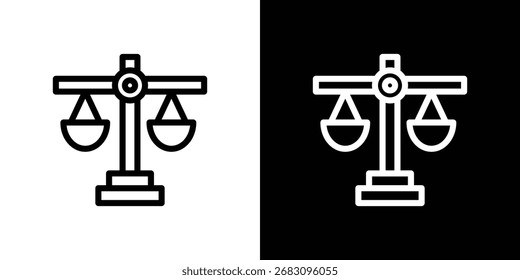 Scales of justice icon design elements. icons for app or web