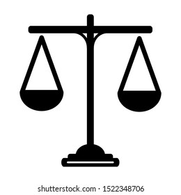 scales of justice icon design vector template