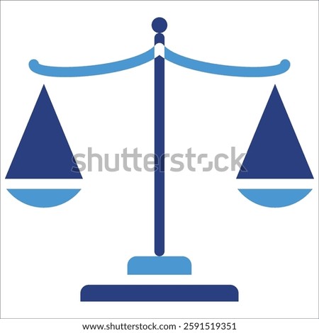 Scales Of Justice Icon Element For Design