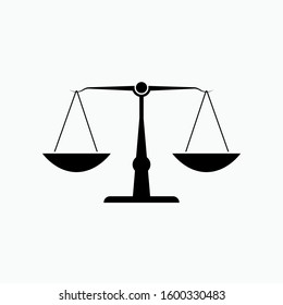 
Scales of Justice Icon. Lawyer Emblem Vector Image. Attorney Flat & Trendy Logo Template. 
Illustration As A Simple Vector Sign & Trendy Symbol for Design and Websites.