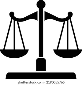 Scales of justice icon, logo