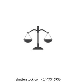 Scales Justice icon symbol vector.