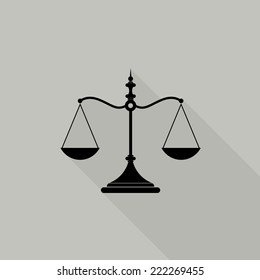 Scales of justice icon - Vector