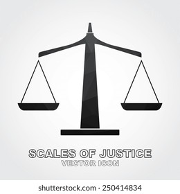 Scales of justice icon - Vector