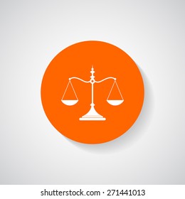 Scales of justice icon - Vector