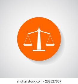 Scales of justice icon - Vector