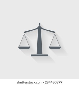 Scales of justice icon - Vector