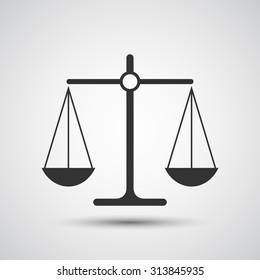 Scales of justice icon - Vector