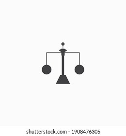 scales justice icon vector logo design clip art illustration