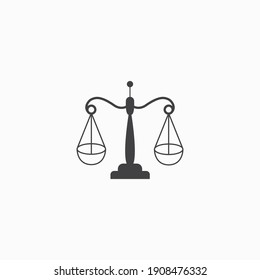 ilustración de clip de diseño de logotipo de icono de justicia de escala