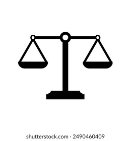 scales scales , justice, law- vector icon