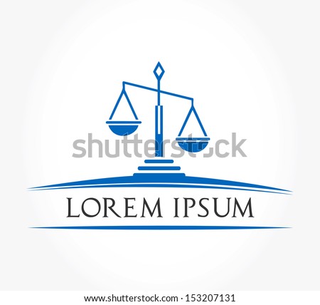 Scales Justice Logo Stock Vector (Royalty Free) 153207131 - Shutterstock