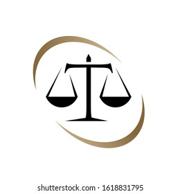 scales of justice logo design vector for law lirm law Office and lawyer services