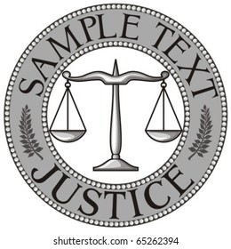 scales of justice seal (symbol)