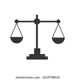 Scales of Justice sign icon.