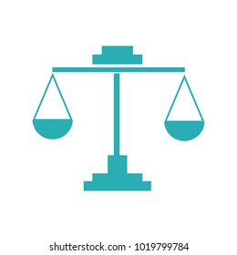 Scales of Justice sign icon. Court of law symbol.