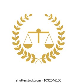 Scales of Justice sign icon. Court of law symbol.