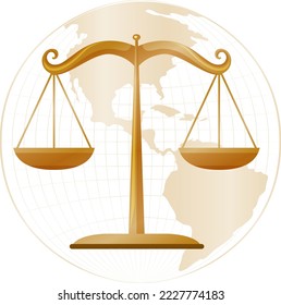 The Scales of Justice Symbol illustration