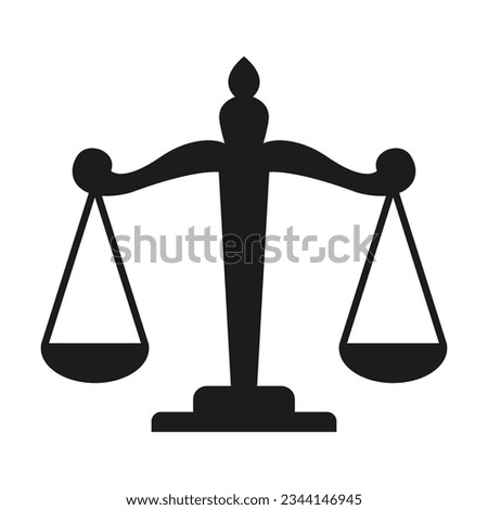  scales of justice vector, eps 10