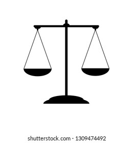 Scales of justice. Scales vector icon